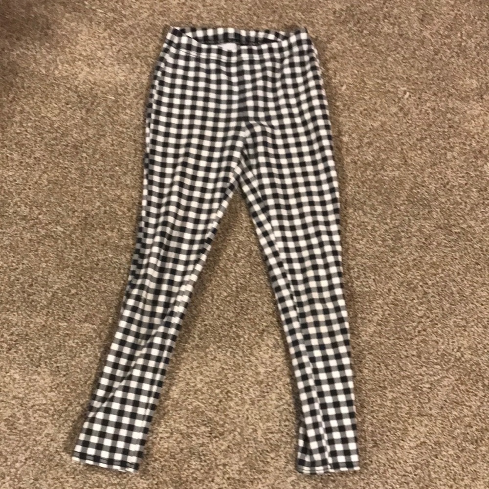 Plaid Jeggings Girl’s Size 7/8